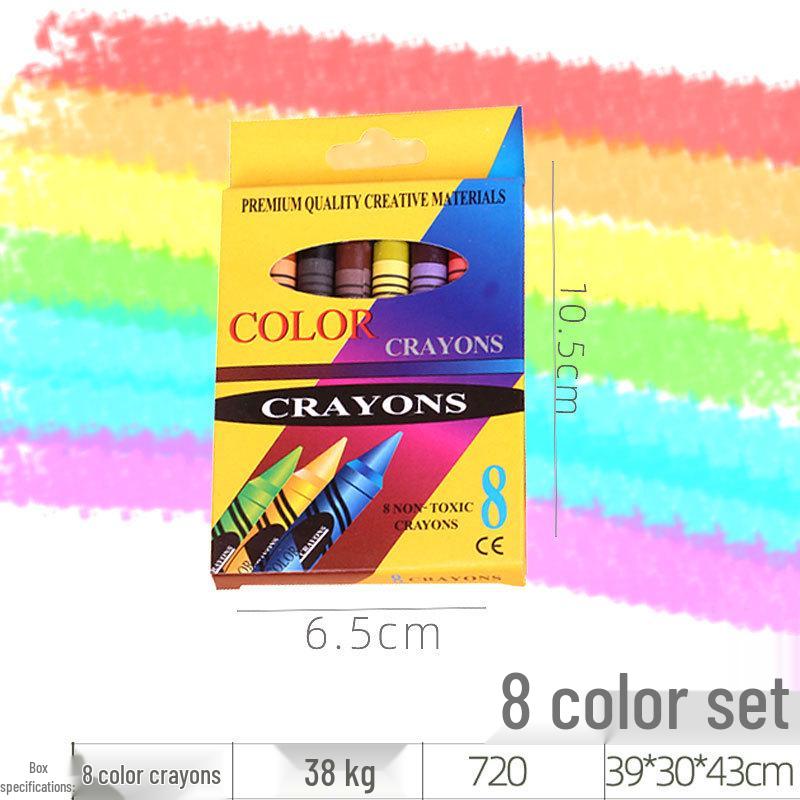 6/8/12/24 Color Drawing Crayons & Oil Pastels Set for Students