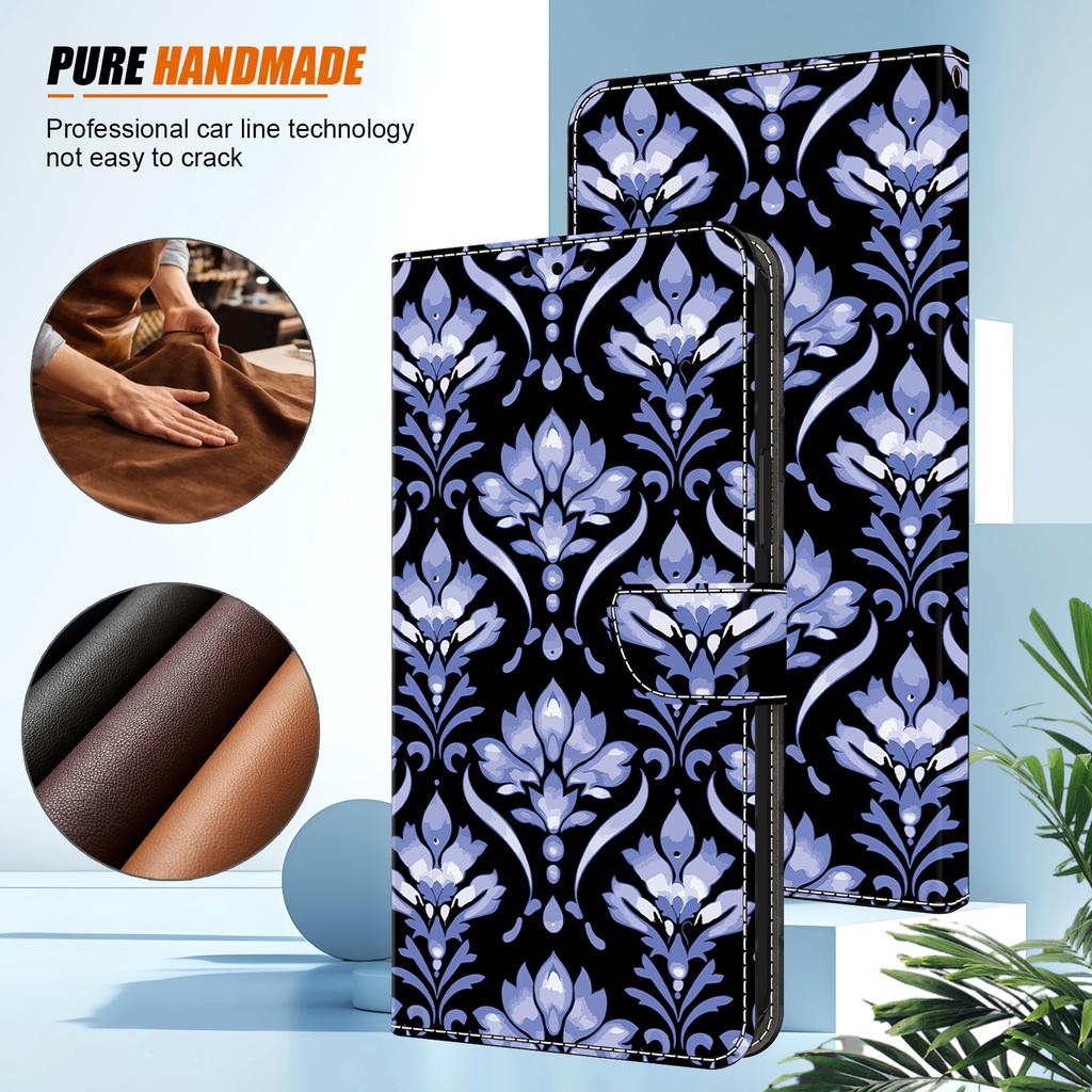 3D Painted Patterns Magnetic Flip Leather Wallet Case For Oppo A11 A15 A16 A17 A18 A35 A38 A52 A54 A55 A58 A72 A74 A78 4G/5G