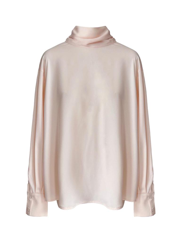 Luxi French Light Satin Ribbon Blouse - Women's High-End, Early Spring 2026