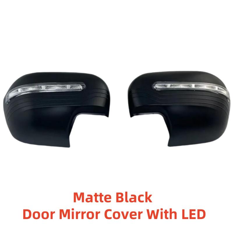Car ABS Matte black Rearview Accessories Plated For Nissan Navara NP300 D23 2015 2016 2017 2018 Door Mirror Cover With LED