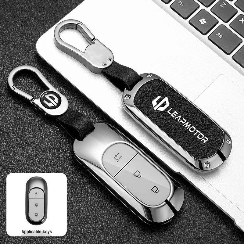 2023 Leapmotor C11 Key Case: Metal Shell T03 Pendant with Full Wrap Buckle