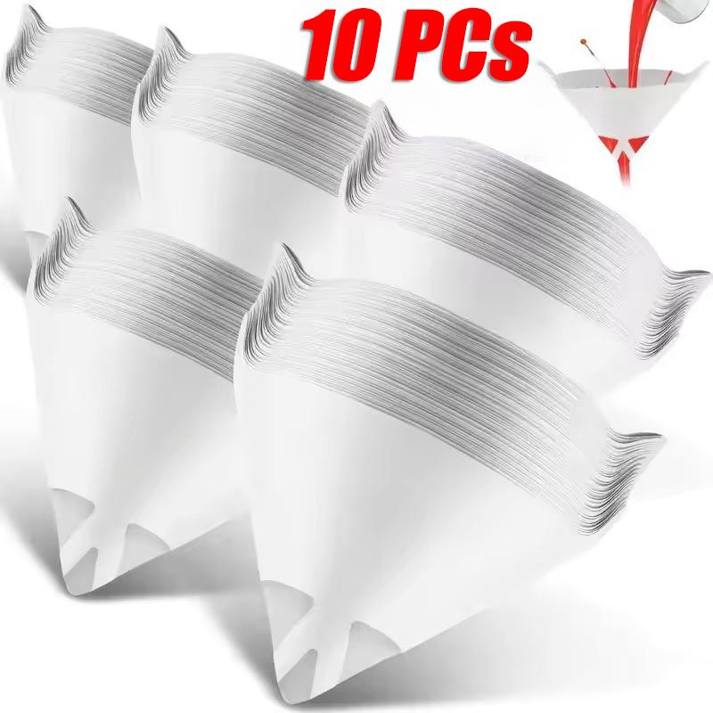 100 Mesh Motorcycle Car Paper Fuel Filters Purifying Straining Filter Funnel Disposable Auto Spray Paint Tool Conical Nylon