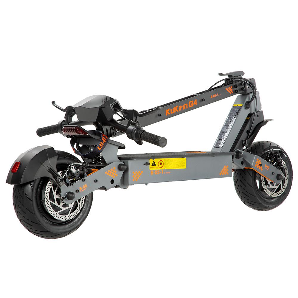 Electric Scooter Kukirin 11" 2000W Motor Adult Electric Scooter 60V 20AH Max Range 75Km Load 120Kg Black G4