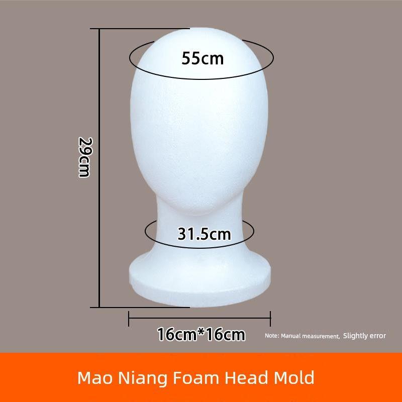 

Foam Mannequin Head Cos Wig Stand Mouth Brother Mao Niang Special Care Model Plastic Placement Mannequin Head Mannequin Head Type Mao Niang Foam Head Mold