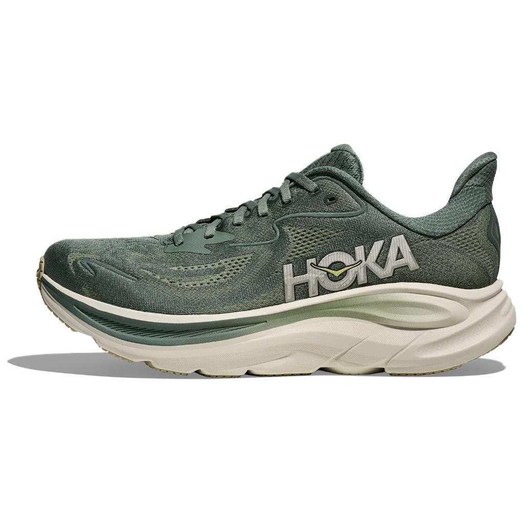 HOKA One One Clifton 10 Comfortable Versatile Non-Slip Durable Low-Top Running Shoes Men Sneaker Dark-Green 1162030-FFF