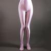 Stage Performance Leggings Glossy Shiny High Waist Fitness with Socks Stage Show Skinny Smooth Surface Yoga Trousers Women Clothing