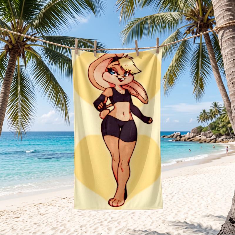 Lola Bunny (1) Beach Towel Large Towel For Pool Summer Vacation Bath Gift