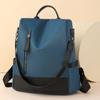 Women's Nylon Backpack Color Contrast Large Capacity Women's Backpack Mummy Bag