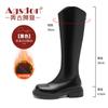 Augustine British style boots women's autumn 2025 new trend Martin boots retro street style knight boots