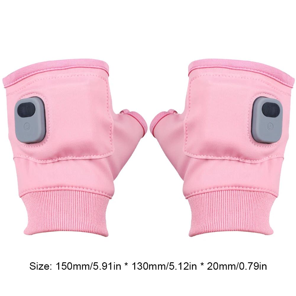 Rechargeable Electric Heated Gloves 360 Degree Heating Thermal Heated Gloves Windproof Touchscreen for Outdoor Hiking Cycling