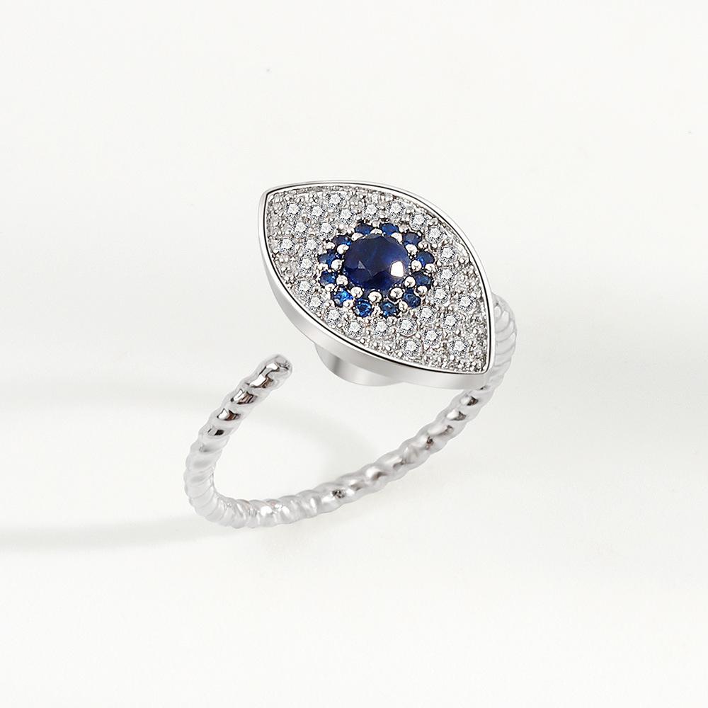New Rotating Ring Relieves Anxiety Flower Ring Set Decompression Zircon Ring