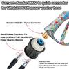 Fashion graffiti pressure washer gun kit fitted with foam pot, 5 nozzles with holder base and sturdy metal Bosch adapter