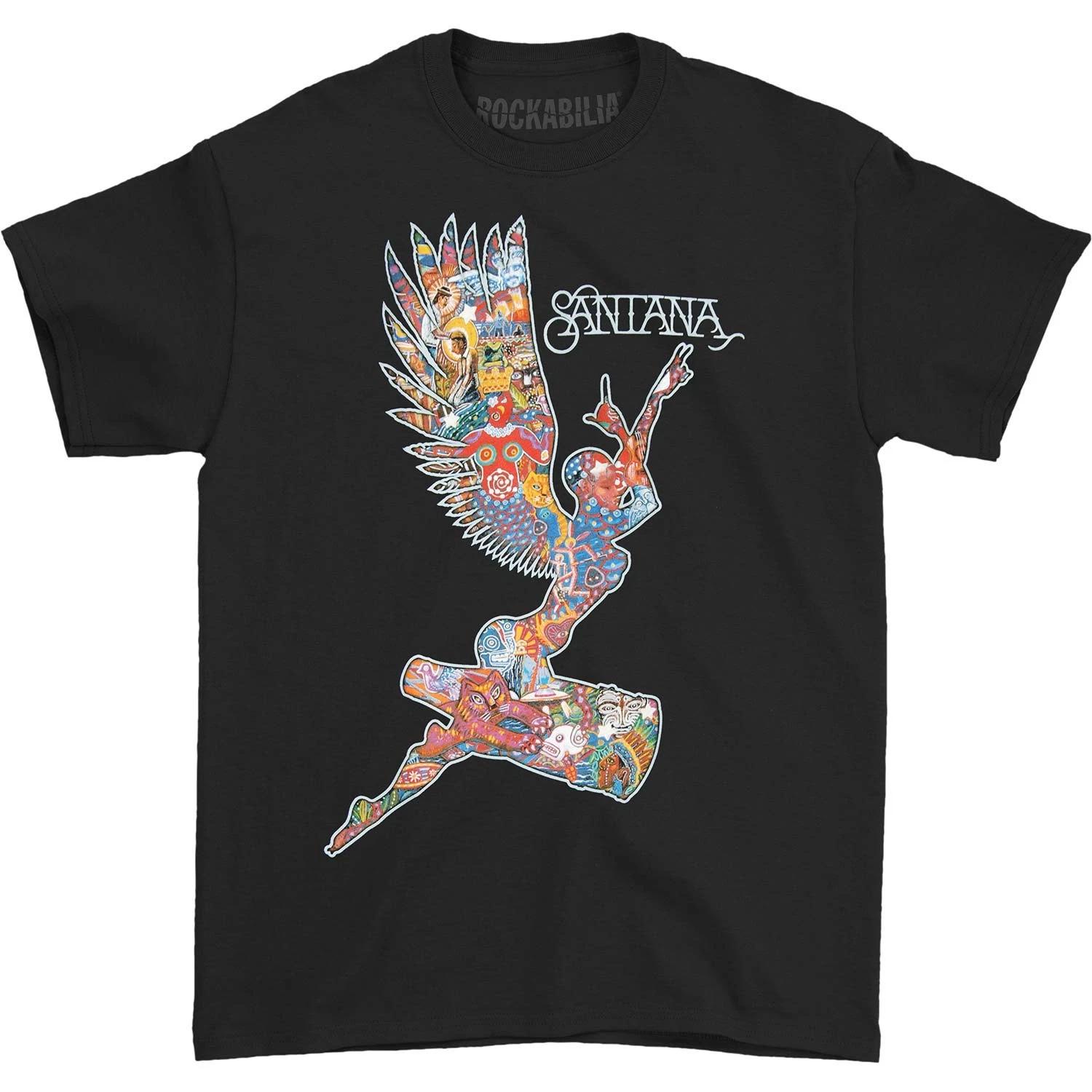 Men s Santana Supernatural Angel T-shirt Small Black L