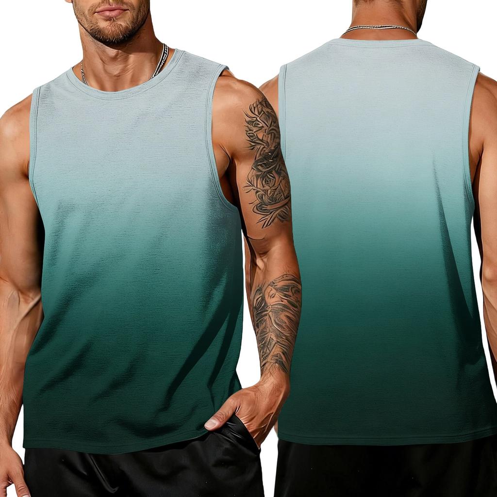 Men's Basic Sleeveless Tank Top Casual Muscle Shirt Lightweight Summer Workout Gym Vest