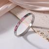 18K Electroplated Women's Retro Enamel Drip Oil Titanium Steel Bracelet, 6mm