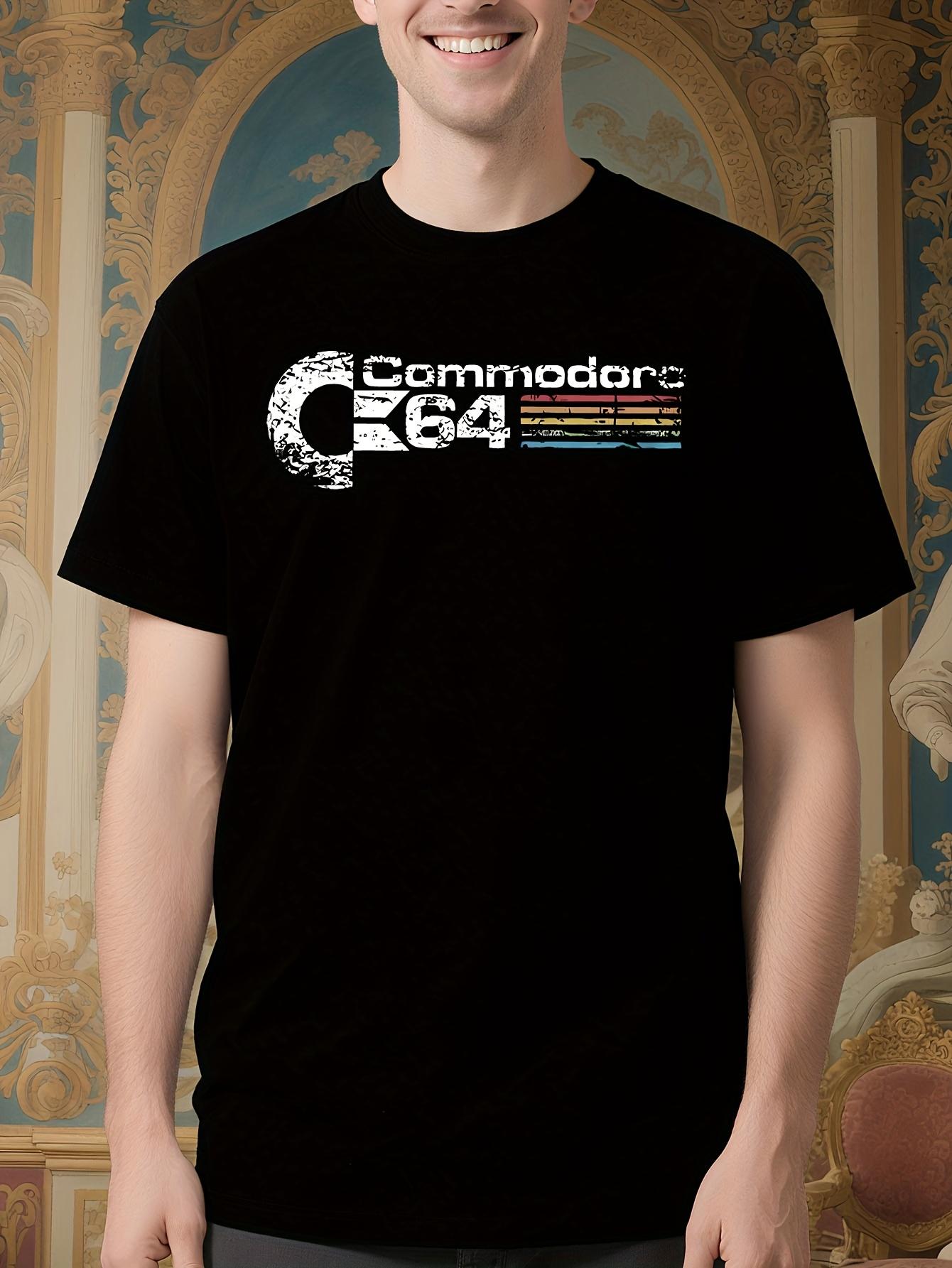 Vintage Commodore 64 Retro Gaming Tee - Black Shirt with ... M