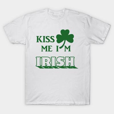 T Shirt Women Kiss Me Im Irish Harajuku Print Kawaii Tshirt Summer Short Sleeve Female T-Shirt Top Tee