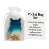 Pocket Hug Dachshund/Cat/Turtle, Handmade Blue Ocean Sand Design Cute Animals Dog Cat Pocket Hug Token Gifts for Friend Family