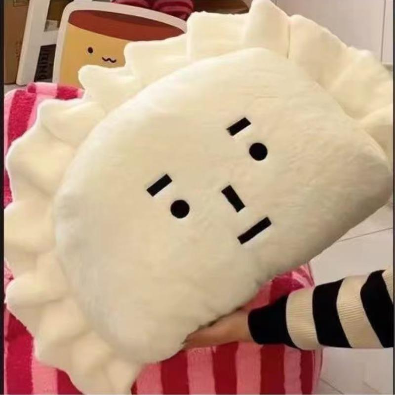 For Girlfriend Cartoonish Sweet Dumpling Expression Plushie Figure Lounger Room Headboard Headrest Cushion Plushy Item Present