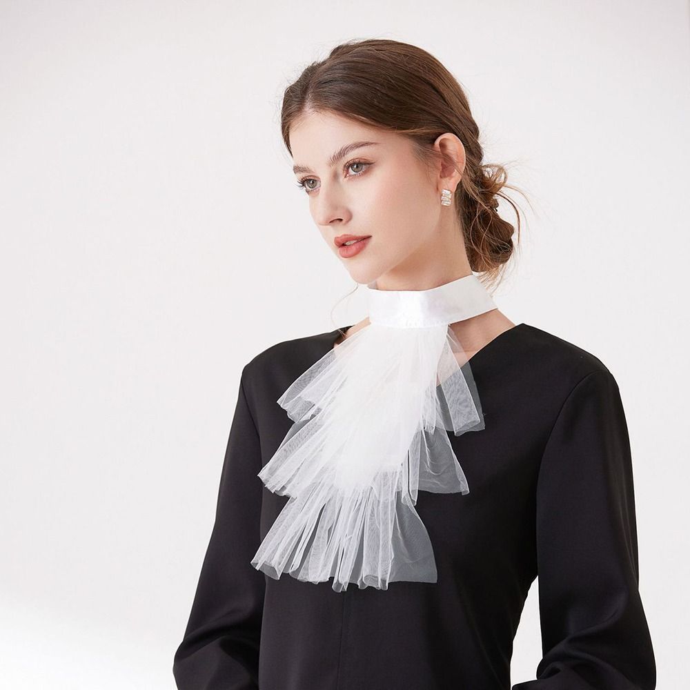 Vintage Elisabethanische Halskrause Elegante Rüschenkragen Renaissance-Kragen Theateraufführungen