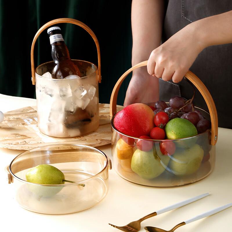 Nordic Mini Glass Fruit Bowl & Ice Bucket