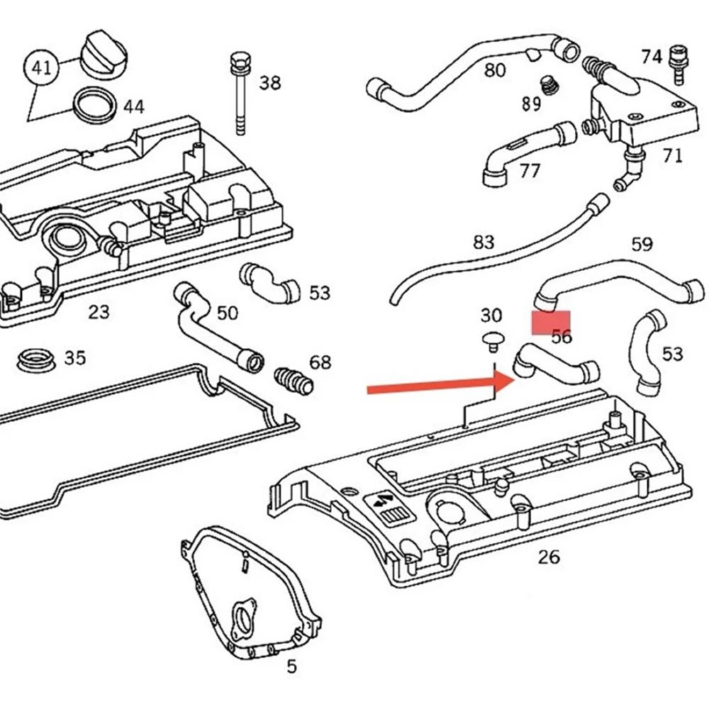 Crankcase Breather Hose for Mercedes-Benz