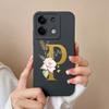 Phone Case For Redmi Note 13 Pro 4G 5G Elegant Letter Soft Liquid Silicone Full Coverage Protector For Redmi Note13 13Pro Fundas