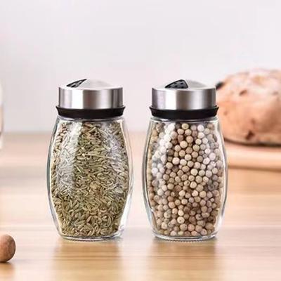Transparent Spice Bottle Set With Swivels Base Multipurpose Sealed Spice Bottle For Kitchen