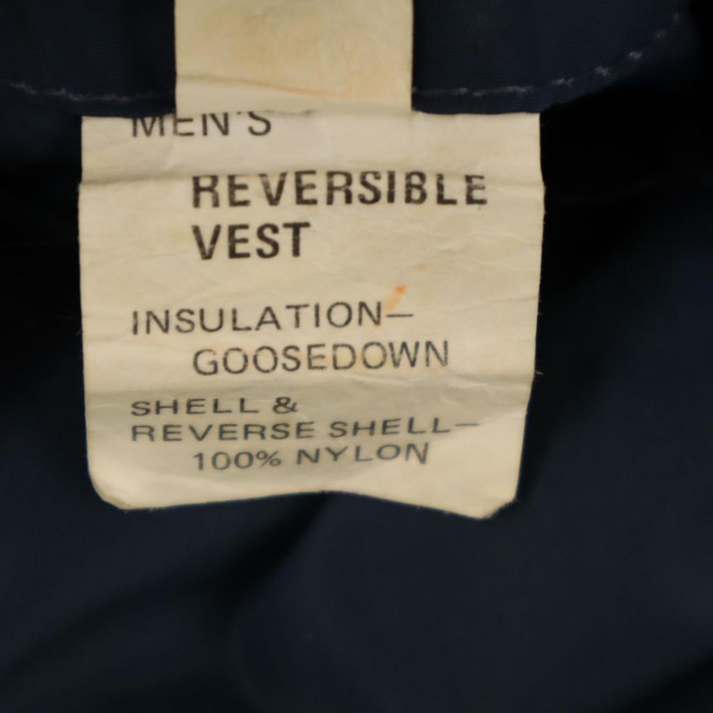 BEQUEME 80er Jahre Vintage Daunenweste M Dunkelblau wendbar Herren Gebraucht
