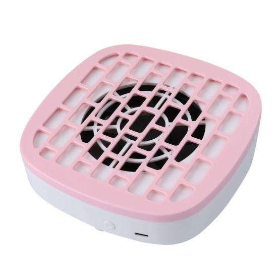 Aspirator Mini USB pentru Unghii cu Hârtie de Filtru 3200RPM Aspirație Puternică Colector Praf Unghii Portabil Reglabil pentru Acasă Salon Ventilator Extractor Curățare Praf