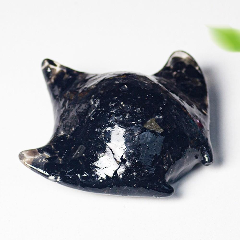 Natural Crystal Fish Resin Art Decor With Oceanic Animal Figurine For Office Desk Gifts