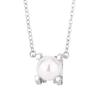 Huamei Pearl Set S925 Silver Needle Earnail Bead Luxury Pendant Clavicle Chain New Bull Head Necklace
