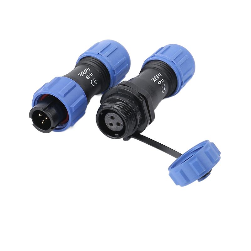 WEIPU SP11 SP1110/P SP1110/S IP68 Low Voltage 2 3 4 5 Pin Electronic Connector Waterproof DC AC Power Cable Wire Adapter LED
