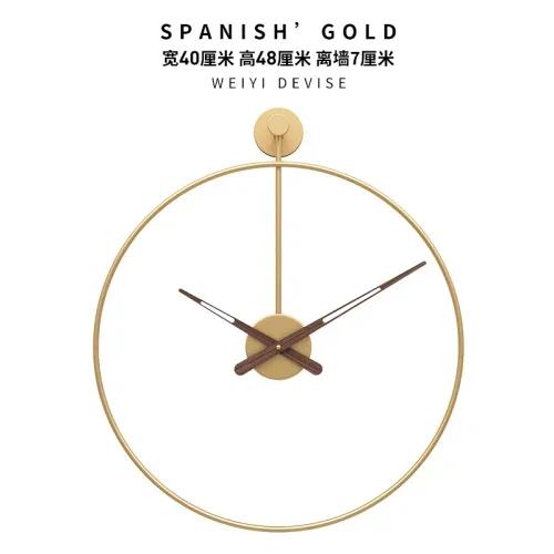 

Luxury Silent Wall Clock Modern Minimalist Quartz Movement For Living Room Dining Home Decor Artistic Wall Mounted