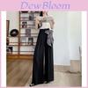 Silk Scarf Wide Leg Suit Pants For Women With High Waist Casual Style Spring Summer