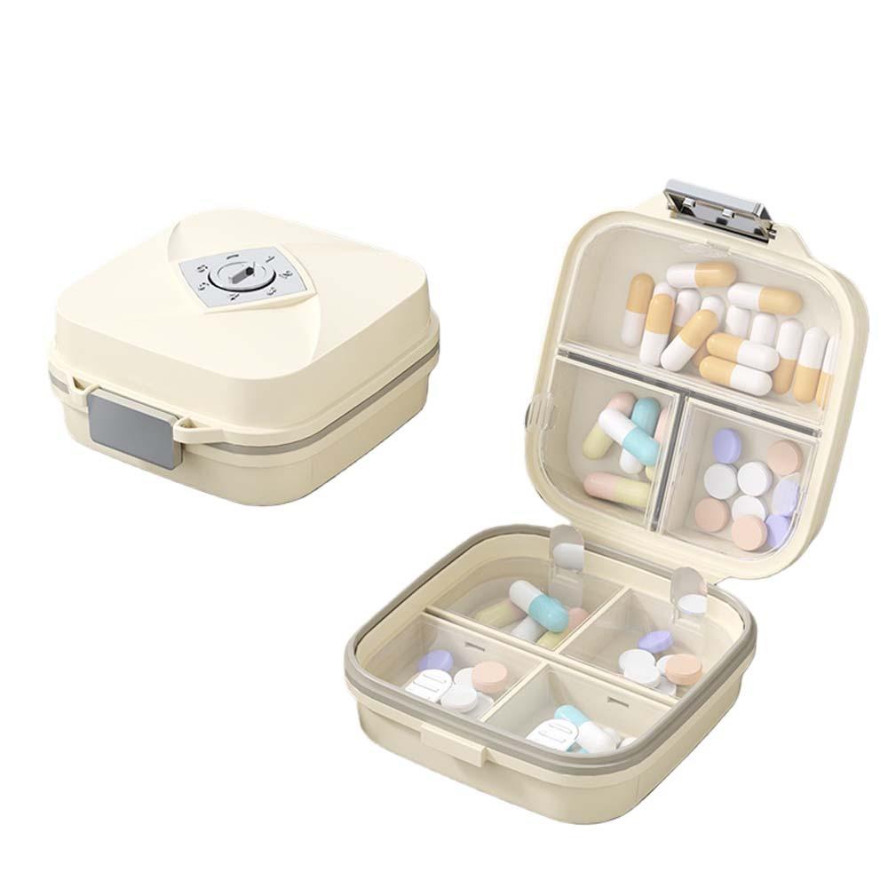 Grids Sealing 7 Grids Pill Box Medicine Tablet Container Mini Jewelry Storage Travel Pill Case Dustproof Plastic
