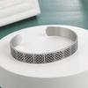 My Shape Vintage Viking Celtics Knot Bangles for Men Couple Stainless Steel Adjustable Open Cuff Bangle Bracelets Jewelry Male