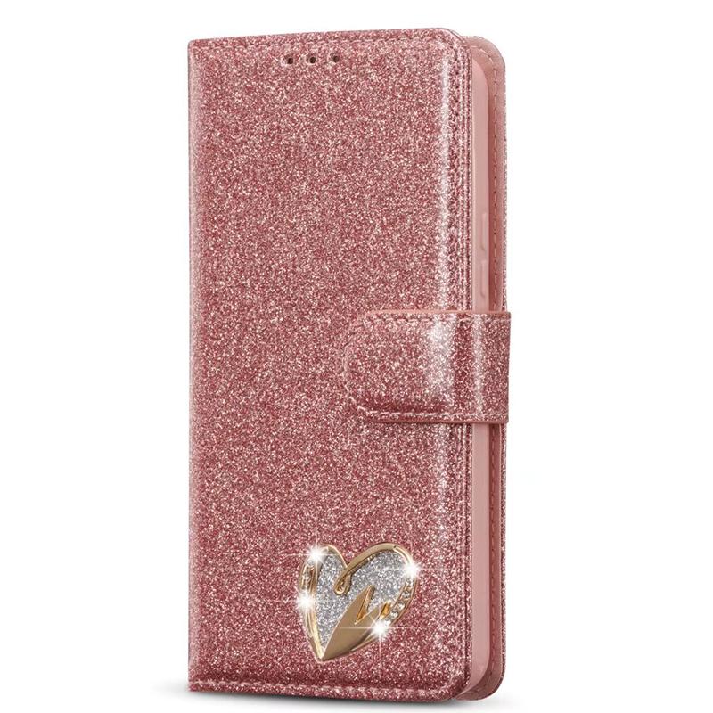 Luxury Leather Wallet Case For Samsung Galaxy Glitter S25 Ultra S24 S23 FE S22 S21 S20 Plus A13 A14 A15 A35 A55 A54 A53 A34