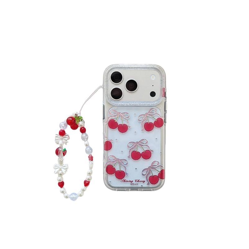 Gilded Cherry Full-Screen Tote Strap for iPhone 17/16 Pro Max/15/14 High-End Case
