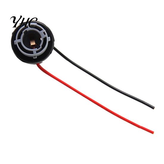 1156 BA15S Car Plug Metal Base Bulb Socket Lamp Holder Copper Core Wire