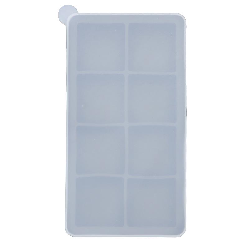 Stampo in Silicone a 6 Scomparti per Cubetti di Ghiaccio e Pappe per Bambini - Stampo di Grande Capacità per Uso Domestico