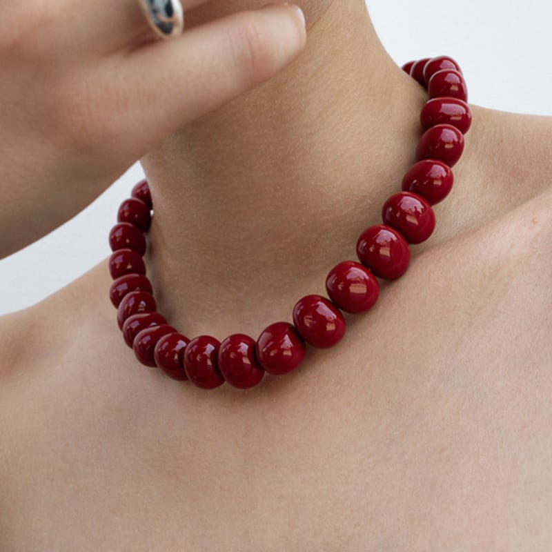 MONDAY EDITION [MJxME] Red Berry Bold Necklace