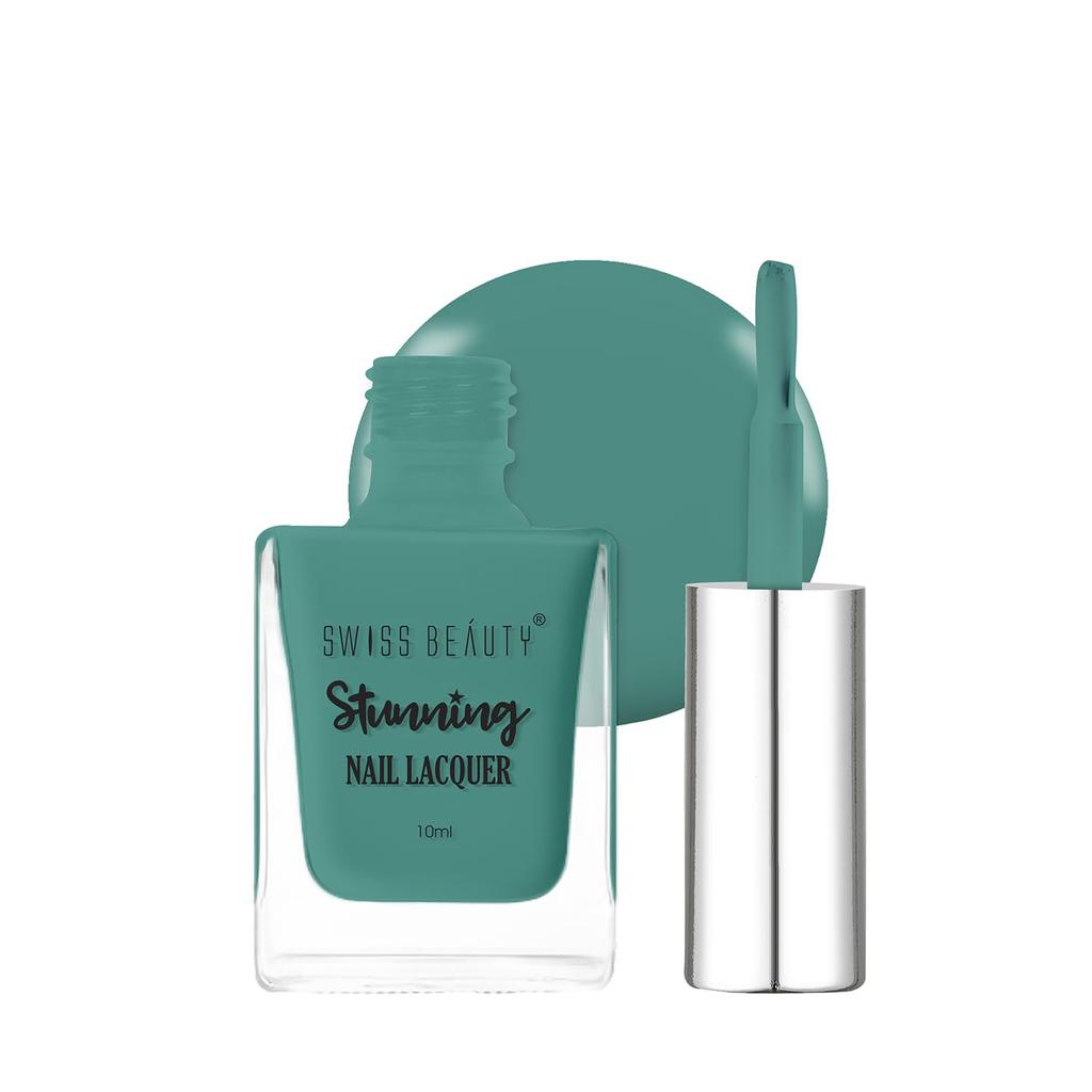 Stunning Nail Lacquer | Chip Resistant, Quick drying nail paint | Highly Pigmented with high shine Nail polish |  10ml