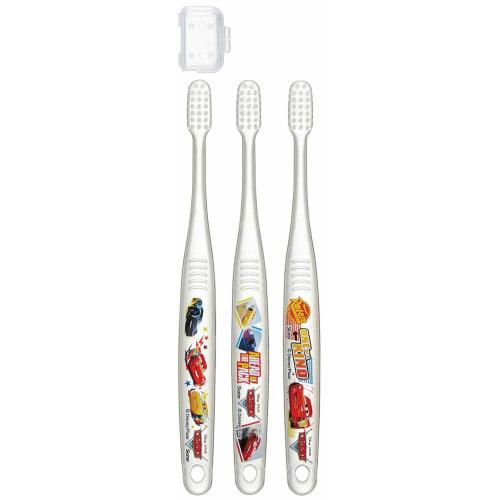 

Skater Toothbrush, Soft Clear, for Elementary School Students (Ages 6-12), 3-Piece Set, Cars Disney Design, TBCR6T
