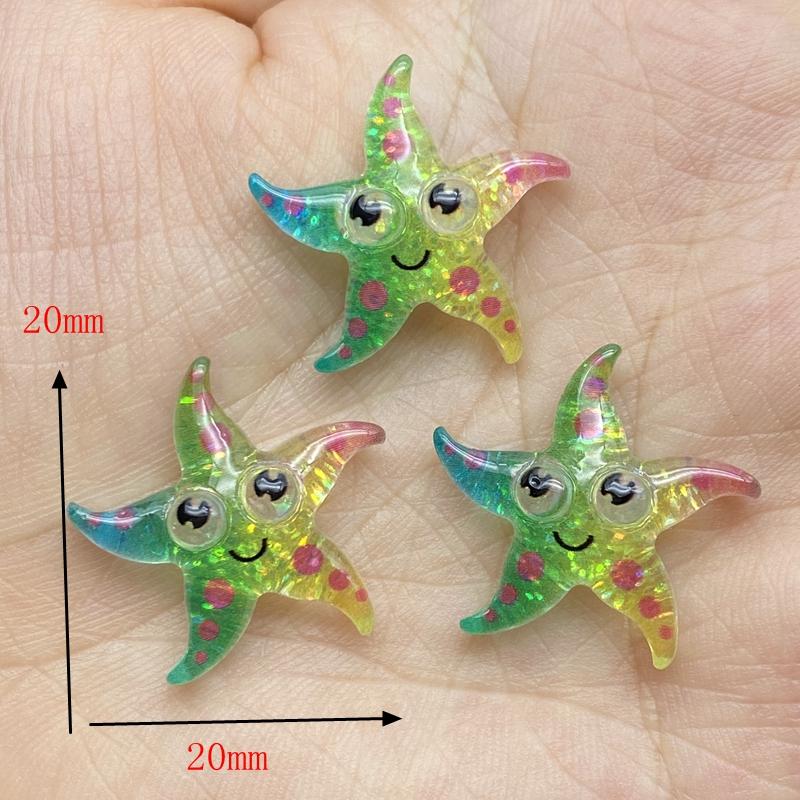 10/20Pcs Cute Resin Mini Shining Ocean Series Flat Back Cabochons Scrapbooking DIY Jewelry Craft Decoration Accessories F72