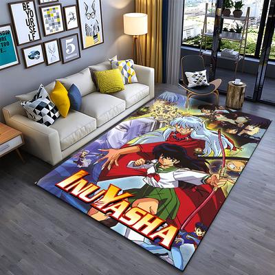 Anime Style Carpet - InuYasha Suitable As a Non-slip Mat for the Living Room or Bedroom Sofa