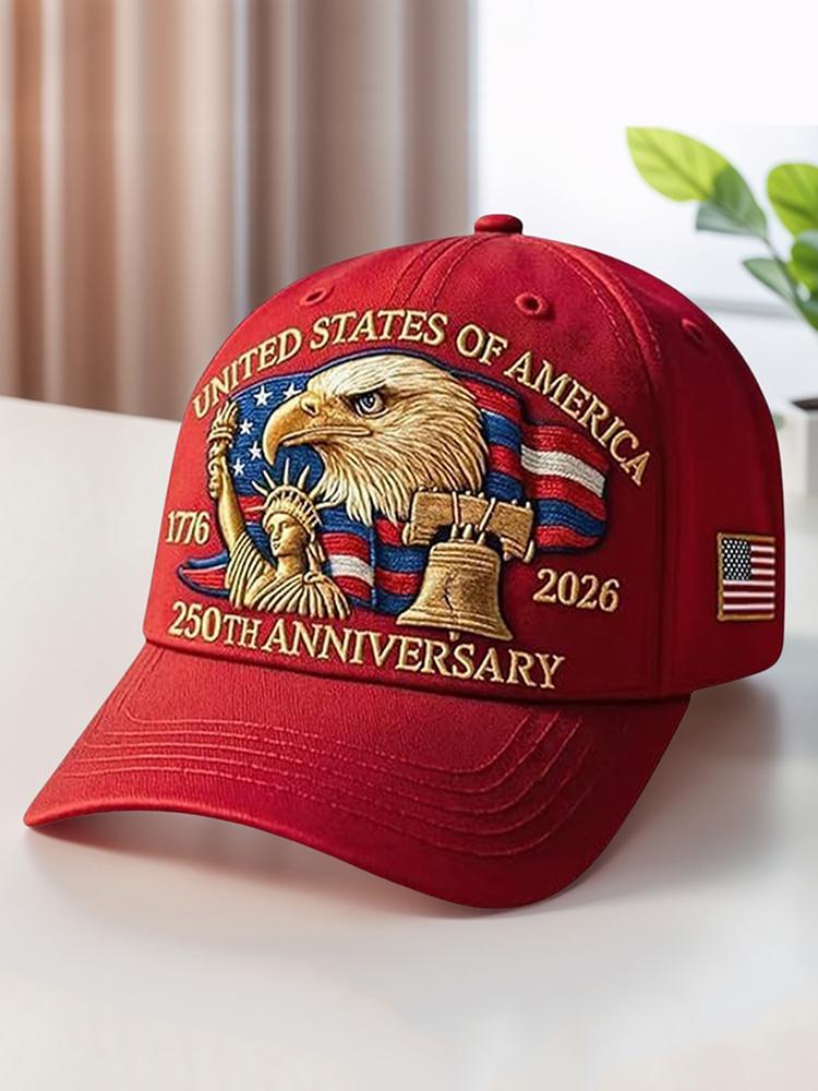 US 250th Anniversary Cap Patriotic Baseball Cap US 250th Anniversary Tribute Hat Trucker Hat for Men and Women
