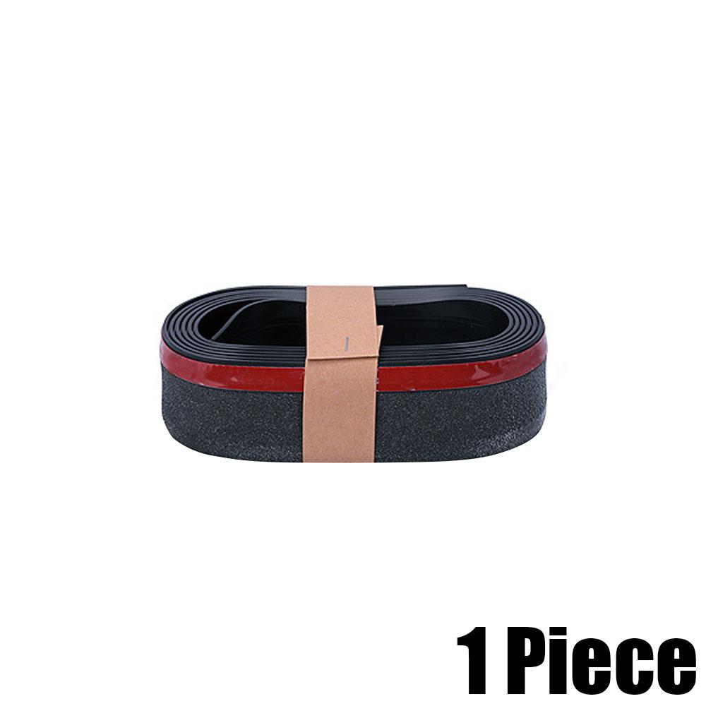 1pc Car Body Side Skirt Decoration Sticker Bumper Self-adhesive Protection Strip Front Lip Anti Scratch Trim Cover Accessories чёрный