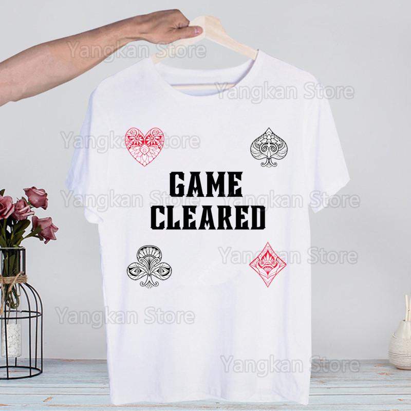 Alice In Borderland Usagi Arisu Kuina Chishiya Trička Módní Pánské a Dámské Topy Tričko Krátký Rukáv Unisex Tričko