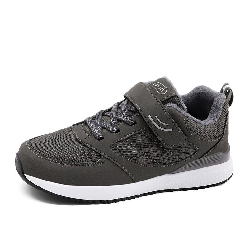 Winter new high-quality middle-aged and elderly walking cotton shoes couple shoes piled thickened warm non-slip soft-soled elderly shoes